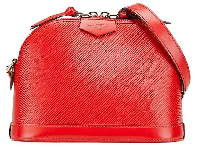 Borsa a Spalla Alma Mini Epi Louis Vuitton Rosso