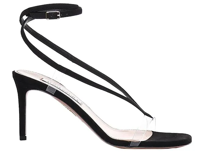 Pumps Illusion Slingback di Aquazzura Nero