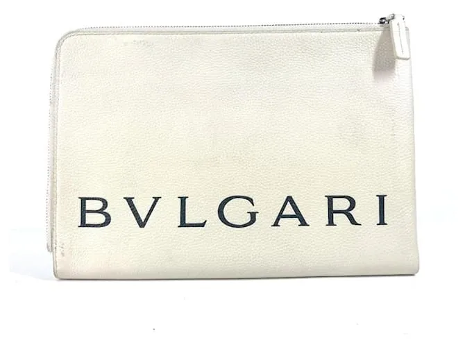 Bulgari Borsa con doppia cerniera e logo Fragment Bvlgari Nero Bianco
