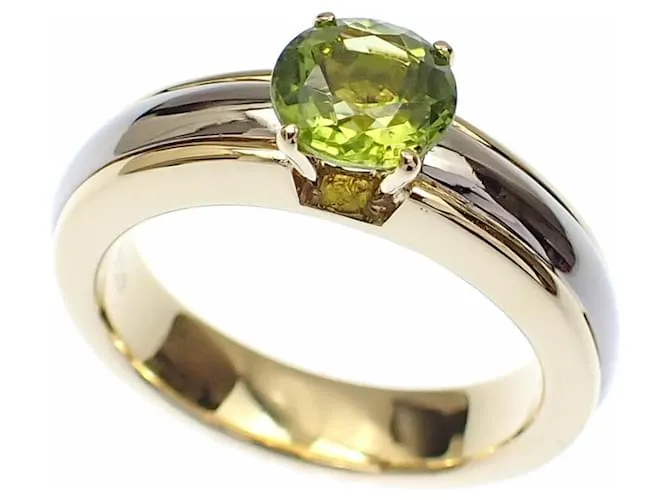 Anello a fascia in peridoto Yves Saint Laurent