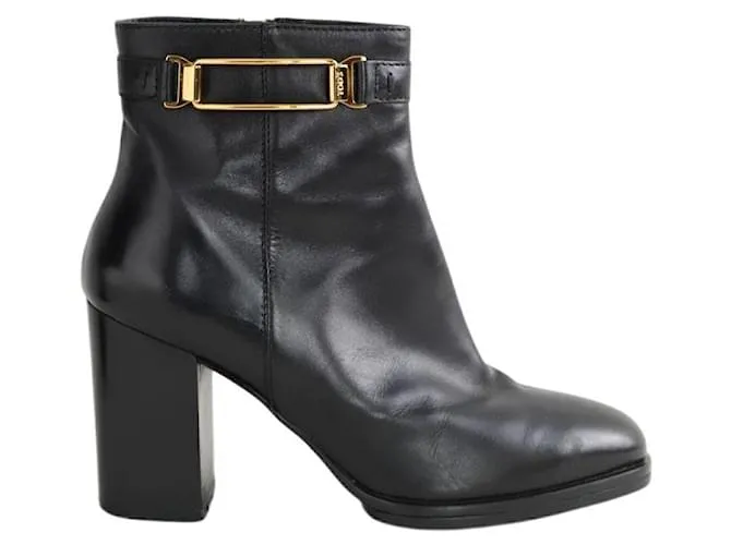 Tod's Stivali in pelle neri Nero