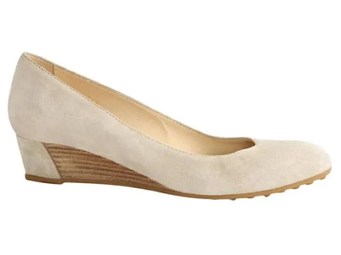 Tod's Tacchi in suede beige