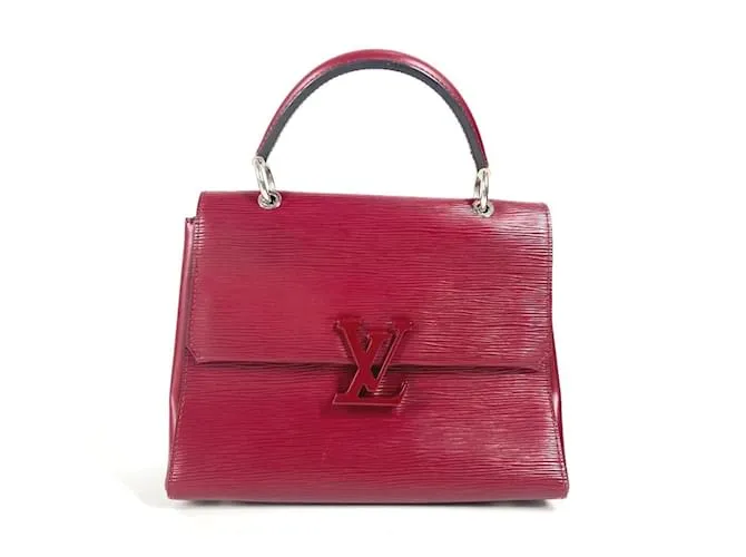 Borsa a flap Epi Grenelle PM di Louis Vuitton Bordò