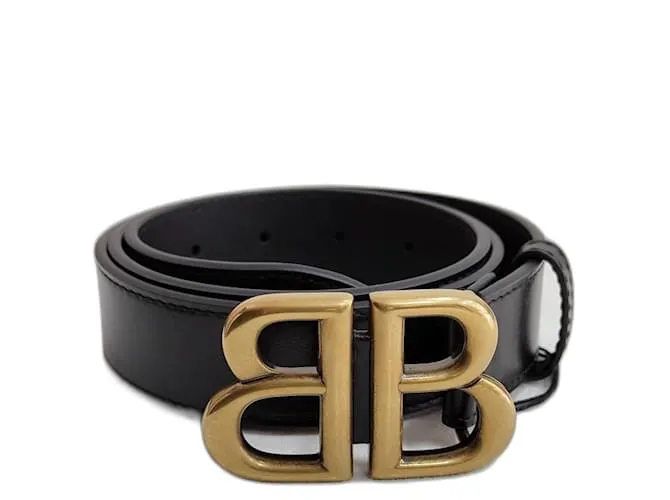 Balenciaga Cinture Nero D'oro