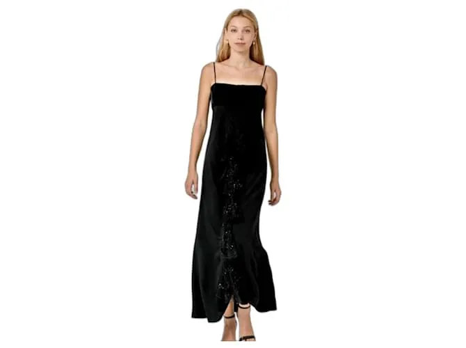 Valentino Abito Nero con Rouches