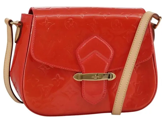 Borsa a spalla Louis Vuitton Vernis Bell Flower GM in pelle verniciata con sacchetto antipolvere