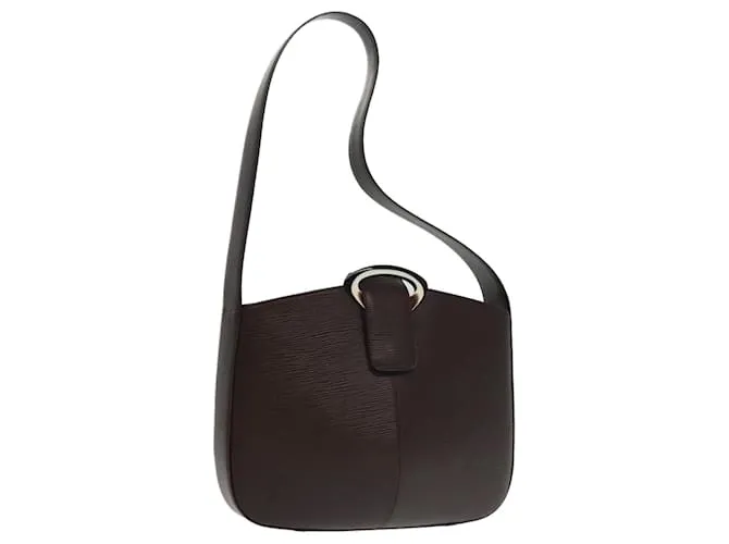 Borsa a spalla in pelle Epi Louis Vuitton con sacchetto antipolvere Marrone