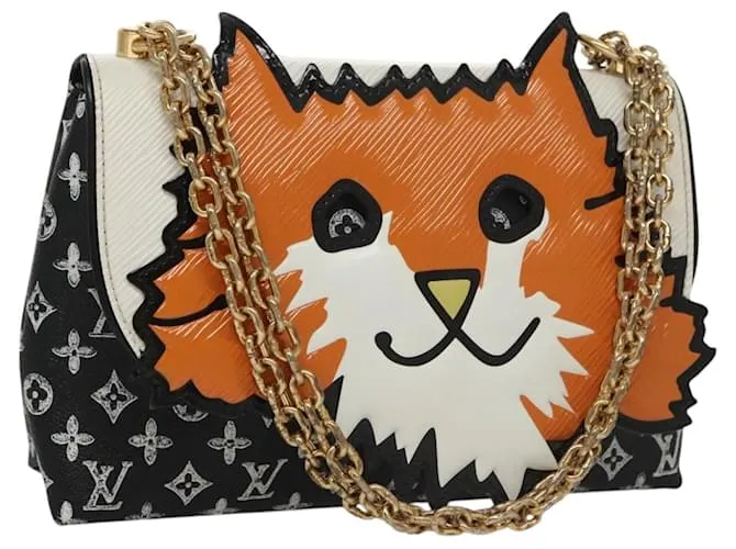 Borsa a spalla Catgram Cat Pochette Louis Vuitton in tela Monogram con sacchetto antipolvere Nero