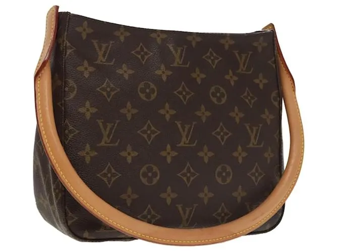 Borsa a spalla Louis Vuitton Monogram Canvas Looping MM con sacchetto antipolvere Monogramma
