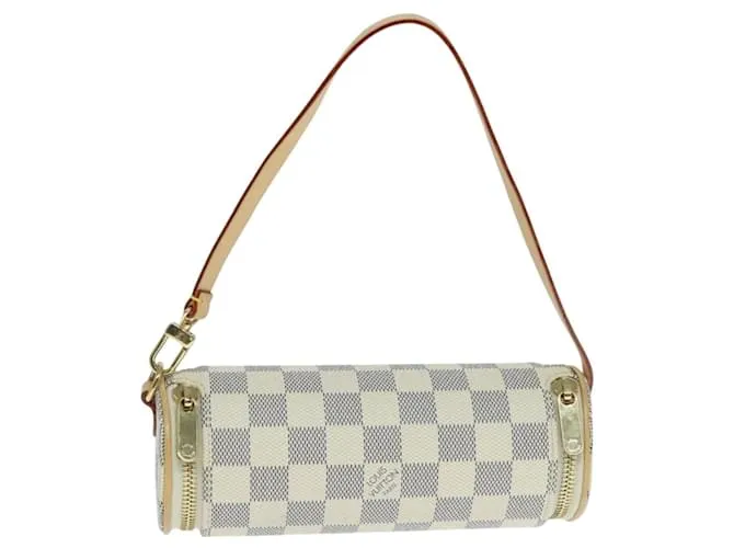 Borsa a spalla Louis Vuitton con motivo Damier Azur e design elegante