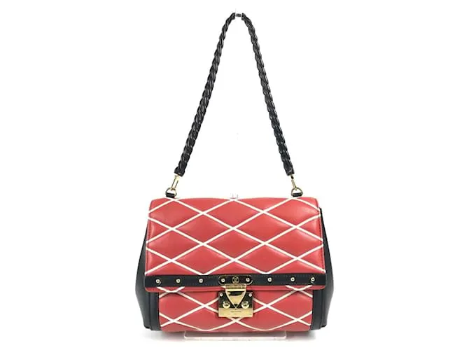 Borsa a flap Pochette della linea Maltage di Louis Vuitton Nero Rosso