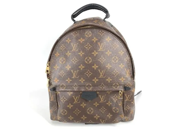Zaino Palm Springs PM Monogramma Louis Vuitton Marrone Nero