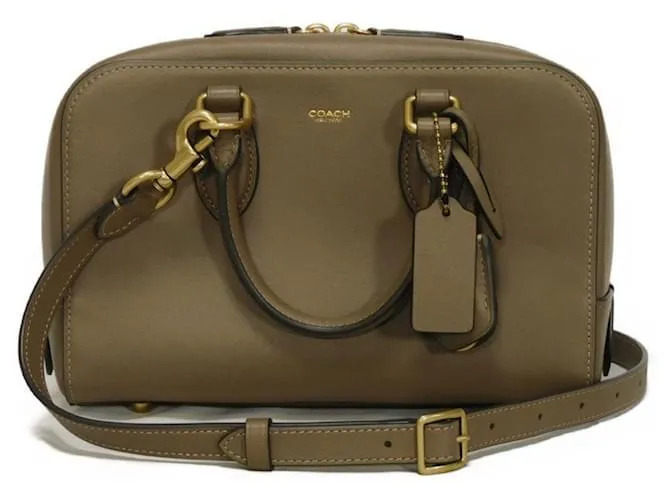 Borsa a mano Bowery di COACH Marrone