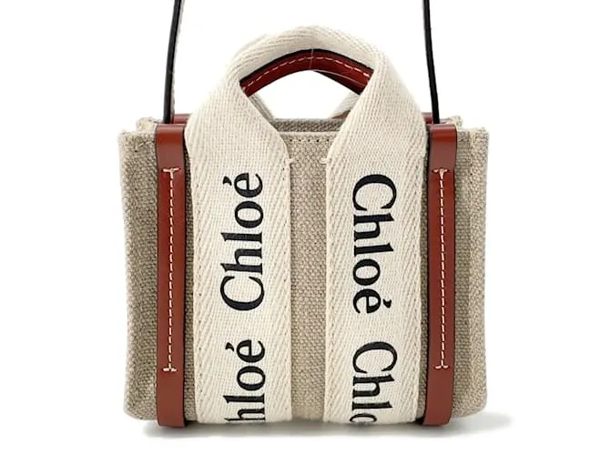 Borsa a Spalla Woody Nano Chloé Marrone