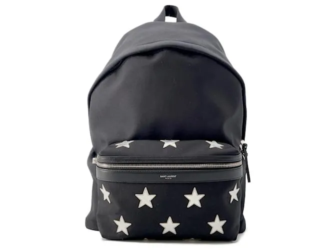 Zaino con patch stella California City di Saint Laurent Nero