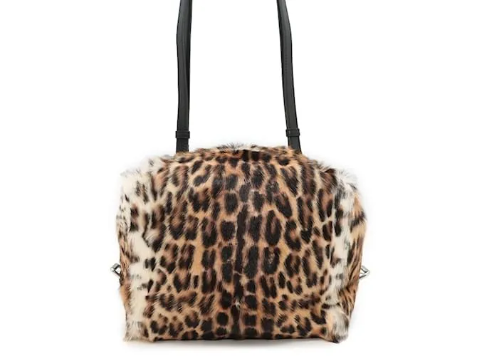Borsa a Spalla Givenchy in Stampa Leopardo Marrone Nero