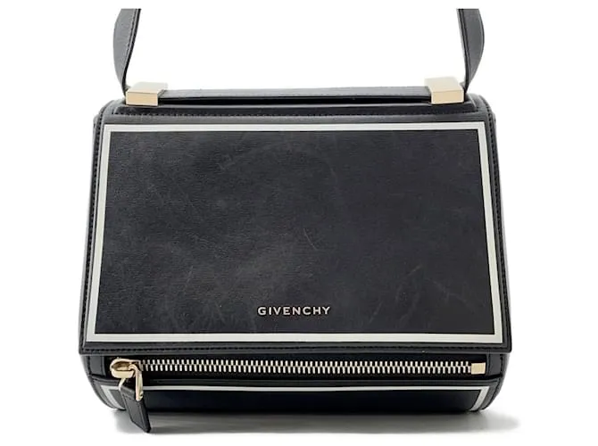 Borsa a spalla in pelle nera Givenchy Nero