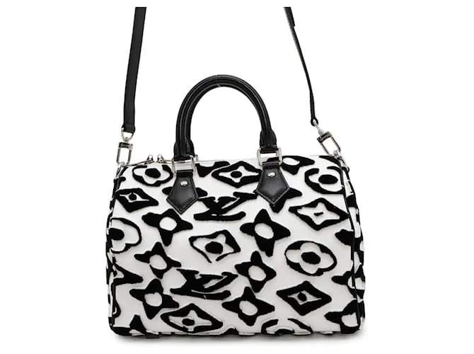 Borsa a mano Monogram Louis Vuitton Nero Bianco