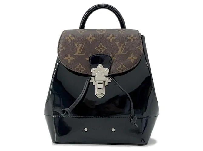 Zaino in Patente Monogram Louis Vuitton Nero