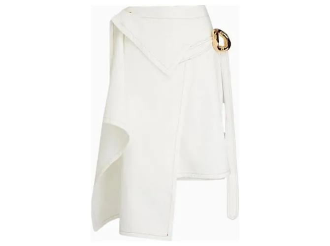 JW Anderson Gonna in Denim con Catena Bianco