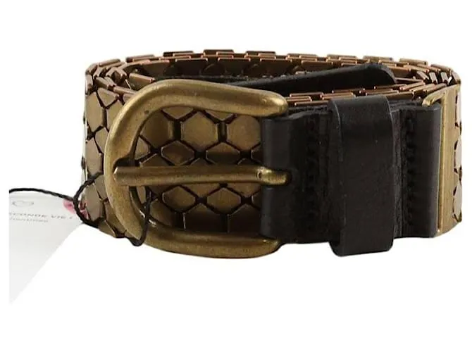 Isabel Marant Cintura a catena in pelle dorata D'oro