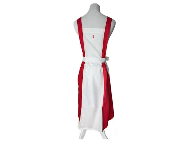 Abito vintage Yves Saint Laurent bianco e rosso