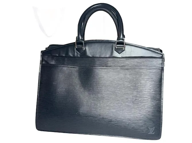 Borsa a mano vintage Louis Vuitton in pelle EPI nera Nero