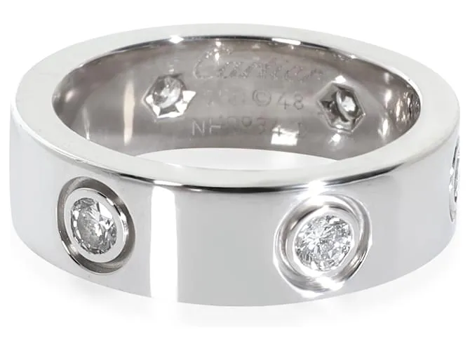 Anello Love in oro bianco e diamanti Cartier