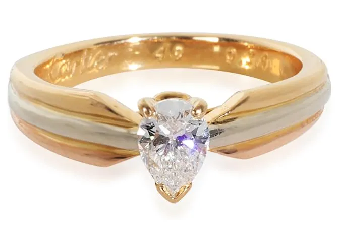 Anello di fidanzamento vintage Trinity in diamante Cartier
