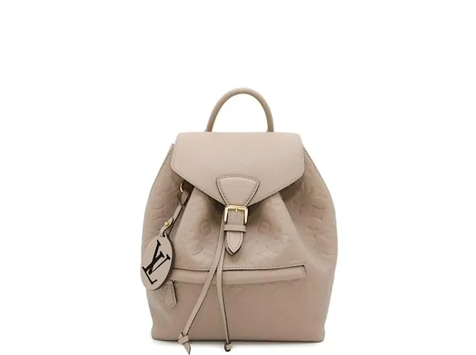 Zaino Montsouris PM in Monogram Empreinte Louis Vuitton Grigio