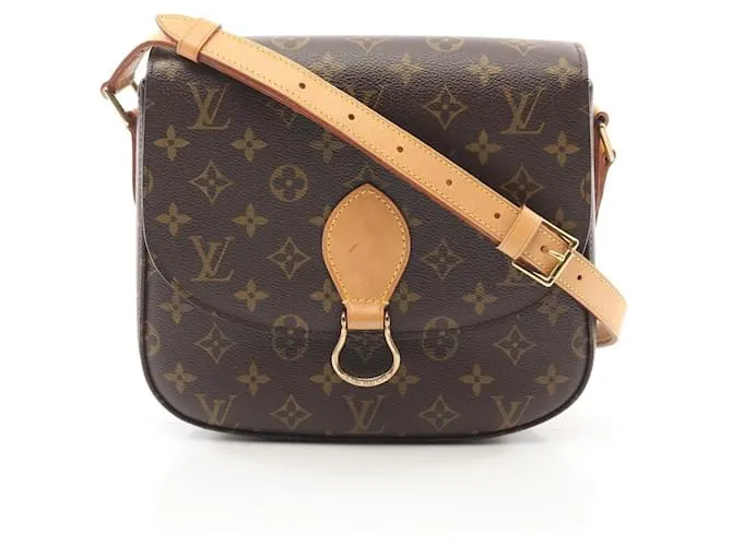 Borsa a Spalla Monogram Saint Cloud GM di Louis Vuitton Marrone