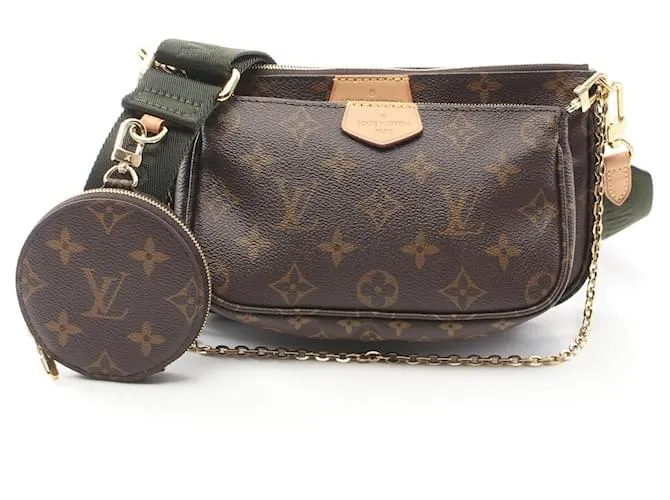Borsa a Spalla 2 in 1 Monogram Multi Pochette Accessoires Louis Vuitton Marrone