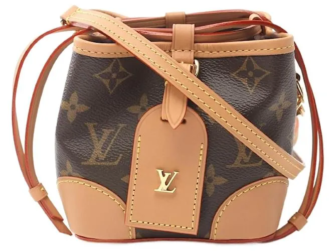 Borsa a Spalla Louis Vuitton Noe Monogram Marrone