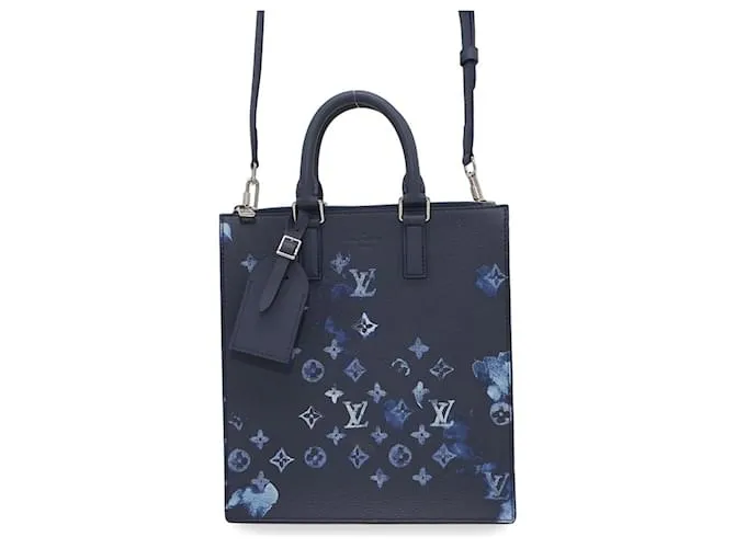 Borsa a mano Monogram Watercolor Louis Vuitton Blu navy