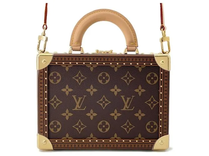Borsa a mano Monogram Petite Valise Louis Vuitton Beige