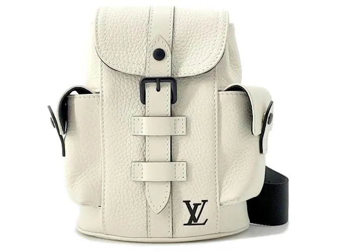 Borsa a spalla in pelle Taurillon Louis Vuitton Bianco