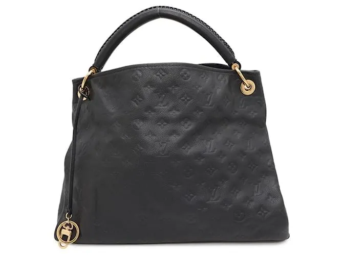Borsa a Spalla Artsy MM in Monogram Empreinte di Louis Vuitton Nero