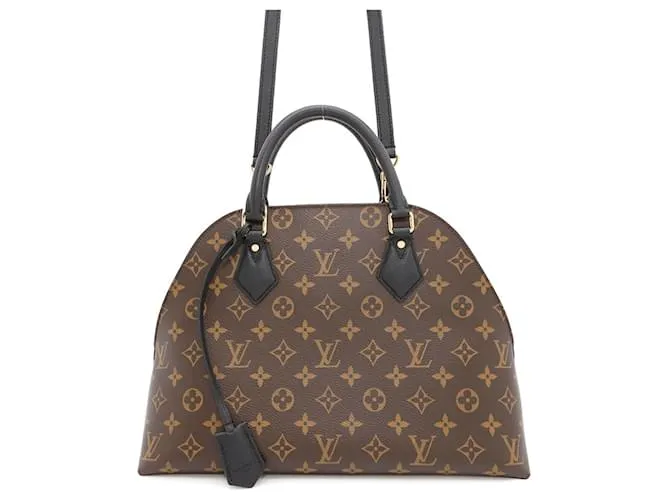 Borsa a mano Louis Vuitton Alma Nero Monogramma