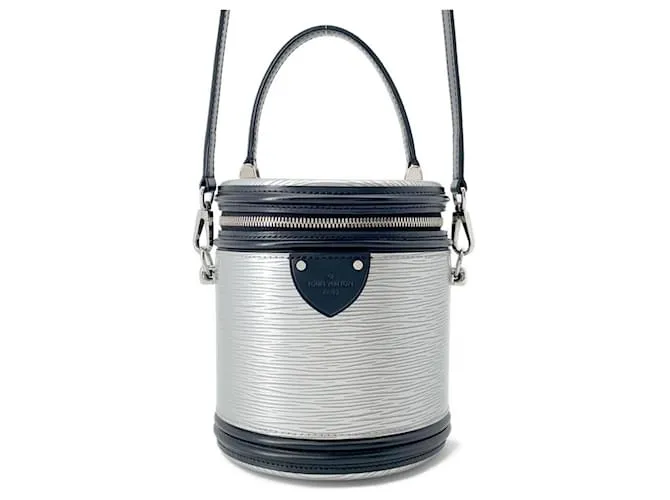 Borsa a mano Epi Cannes di Louis Vuitton Argento