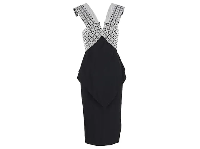 Abito con ritagli a occhio di Roland Mouret in poliestere multicolore