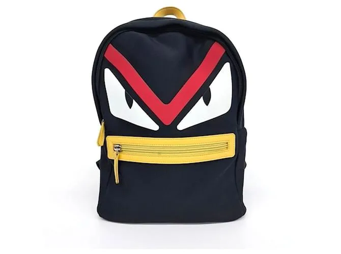 Zaino Mostro Fendi Kids Nero