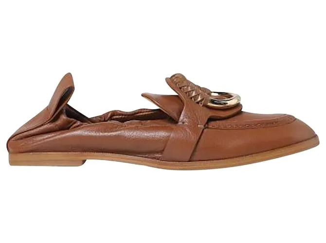 See by Chloé See By Chloe Hana Mocassini in Pelle Marrone