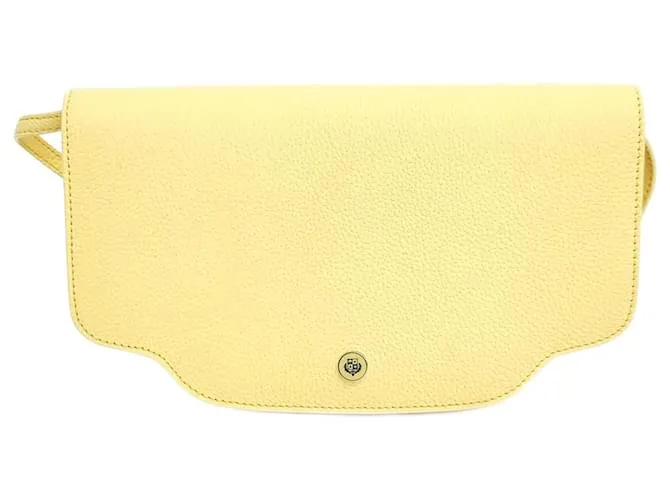 Clutch e borsa a spalla Loro Piana Secia Giallo