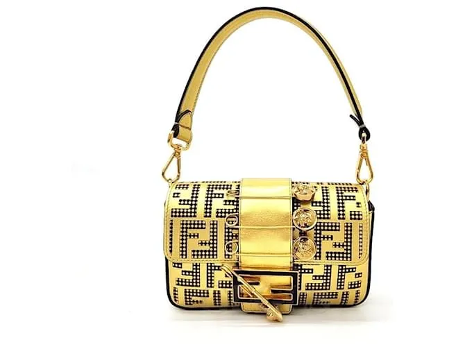 Baguette Fendi D'oro Metallico