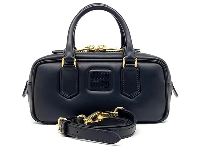 Borsa Arkady Tote e Cross di Miu Miu (5bb148) Nero