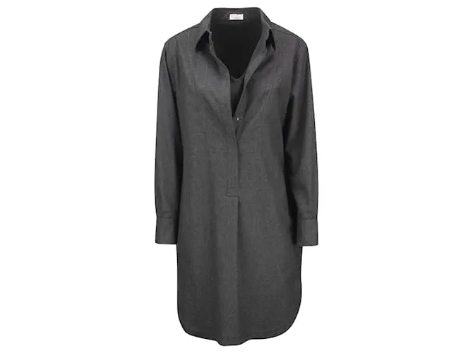 Abito in lana Brunello Cucinelli Grigio