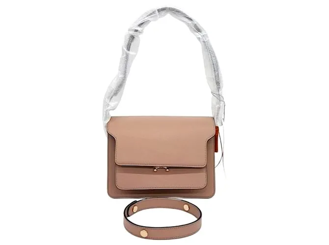Borsa Trunk Marni Marrone