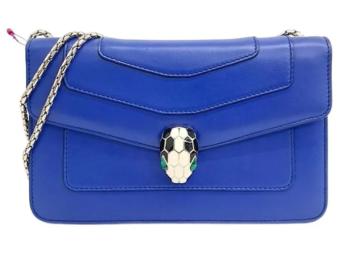 Bulgari Borsa a Spalla Serpenti di Bvlgari Blu