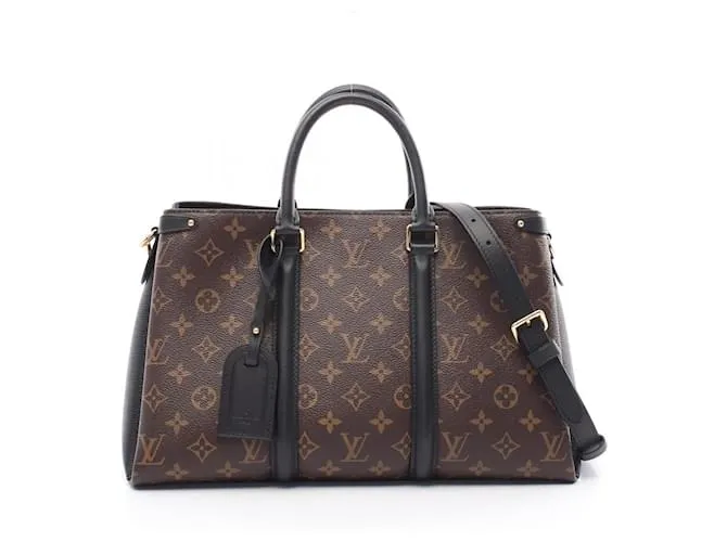 Borsa a mano Monogram Soufflot NV MM di Louis Vuitton Marrone Nero