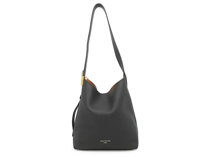 Borsa a spalla in pelle di vitello nera Louis Vuitton Nero